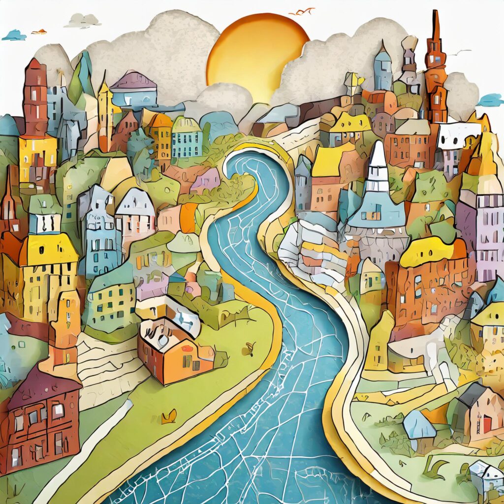 Cartoon Map Promo Medium Spot